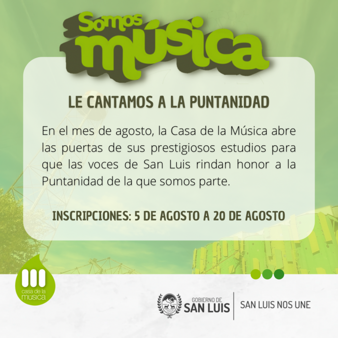 “Somos Música" le canta a la "Puntanidad”