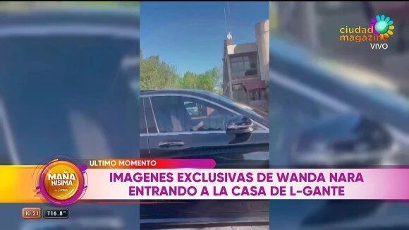 Las imágenes de Wanda Nara ingresando al country de L-Gante y Tamara Báez