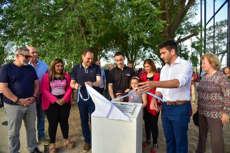 Los vecinos ya cuentan con un playón deportivo