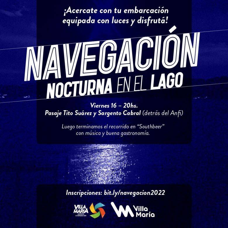 Realizarán navegación nocturna por el lago