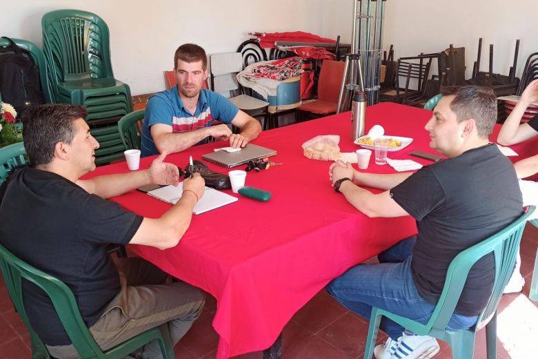 Marcos Bovo se reunió con las nuevas autoridades del Club Almirante Brown