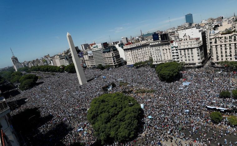 Más de 4 millones de personas salieron a la calle para festejar el título con la Selección