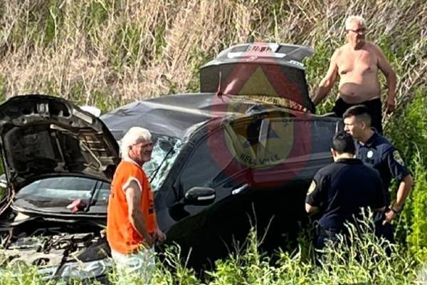 Cuatro villanovenses heridos despúes de volcar en la ruta 