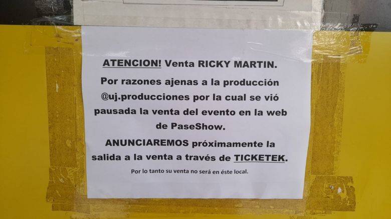 No se venderán entradas físicas para Ricky Martín