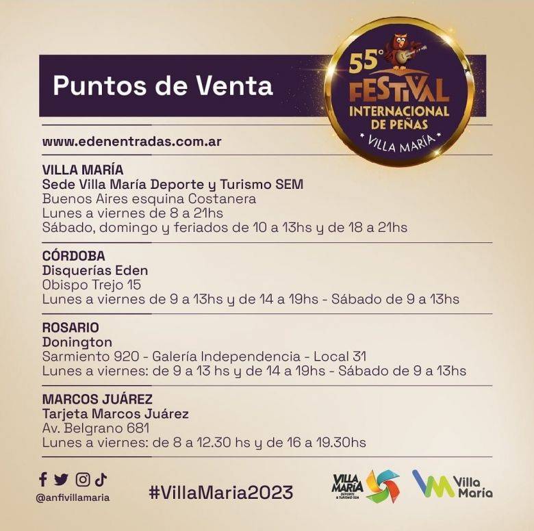  Hoy comenzó la venta de entradas para el Festival