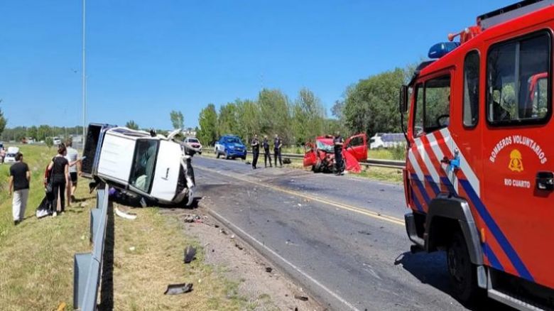 Río Cuarto: hay dos personas internadas tras un choque frontal 