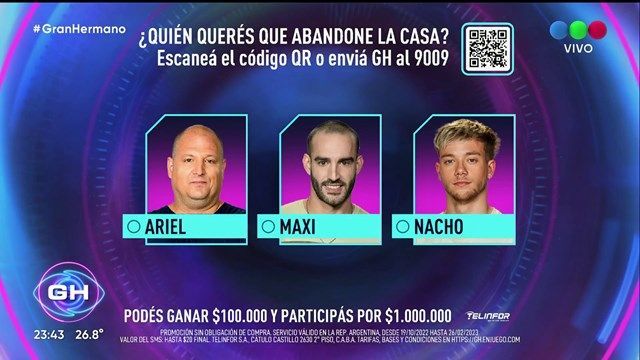 Gran Hermano 2022: Ariel, Maxi y Nacho son los nominados de esta semana