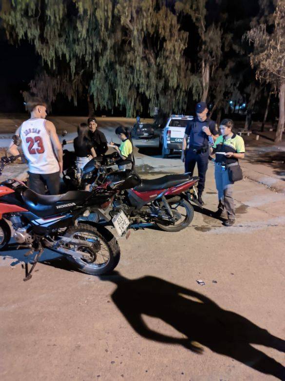 Operativo interfuerzas: retuvieron motos y autos en la zona del Gaucho