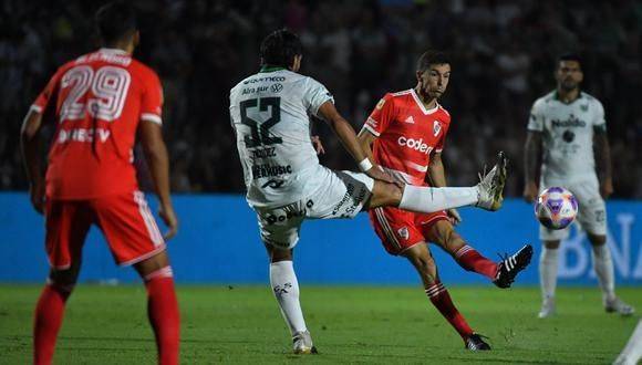River le ganó a Sarmiento en Junín y se subió a la punta de la Liga Profesional