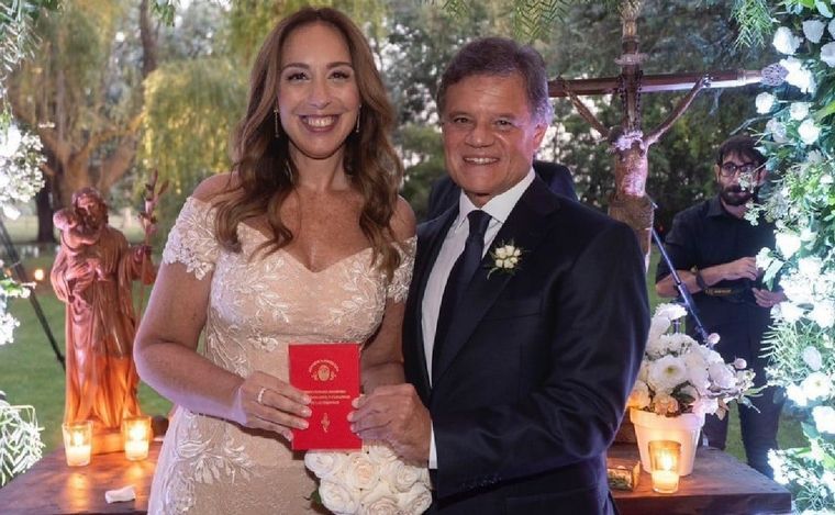 María Eugenia Vidal y "Quique" Sacco se casaron
