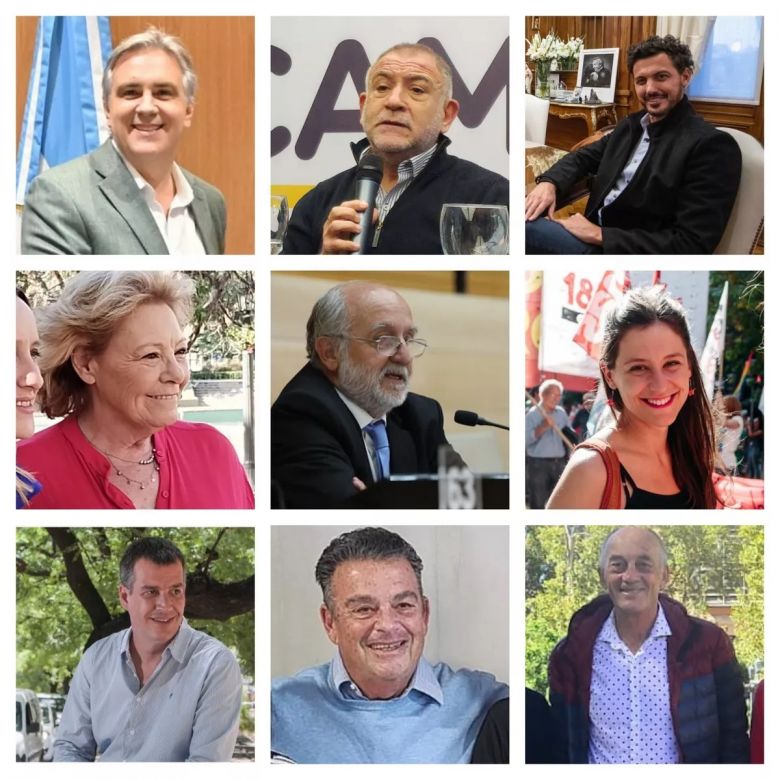 Los nueve candidatos a gobernador de Córdoba