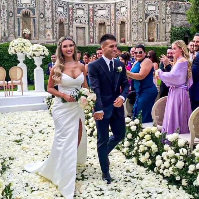 La intimidad de la boda de Lautaro Martínez y Agustina Gandolfo