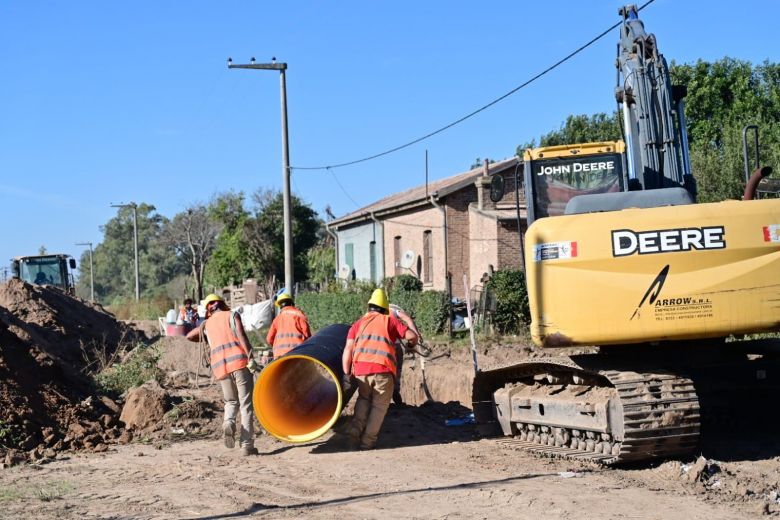 La pavimentación de Prolongación Alvear avanza hacia su conexión con ruta 9