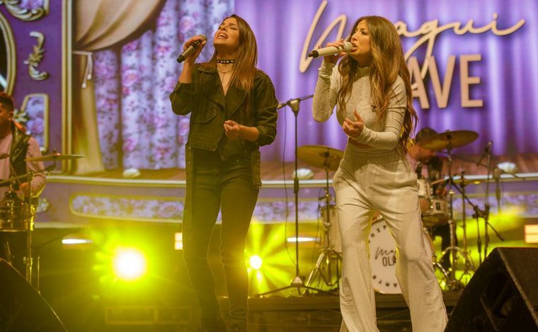 Magui Olave y Euge Quevedo estrenaron su canción en Villa María