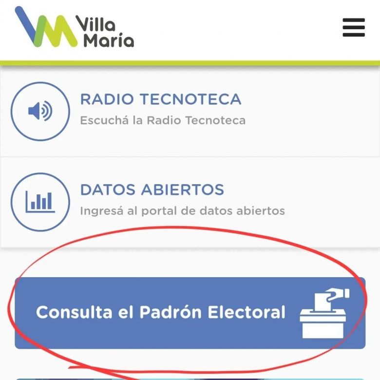 Villamarienses ya pueden acceder al padrón provisorio 