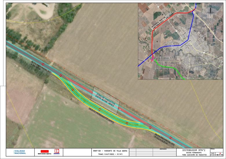 Contrucción del nuevo puente en circunvalación: habrá desvíos en ruta 2