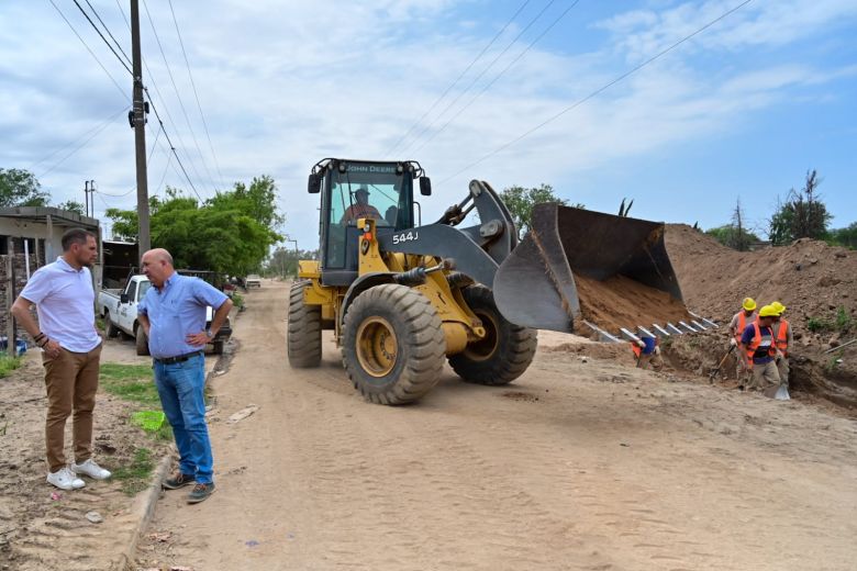 Barrio Las Playas: continúan las obras en el nuevo bulevar Alvear