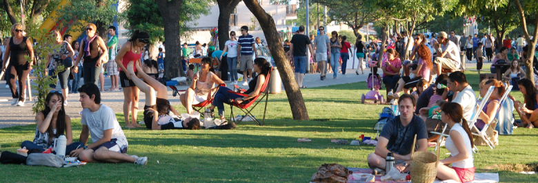 Costanera de Villa María a la vera del río Ctalamochita