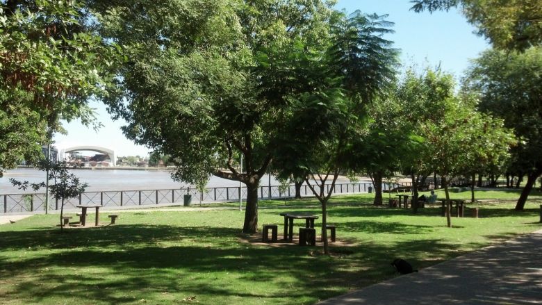 Costanera de Villa María a la vera del Río Ctalamochita
