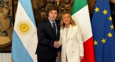 Javier Milei y Giorgia Meloni coincidieron en transitar una "renovada cooperación"