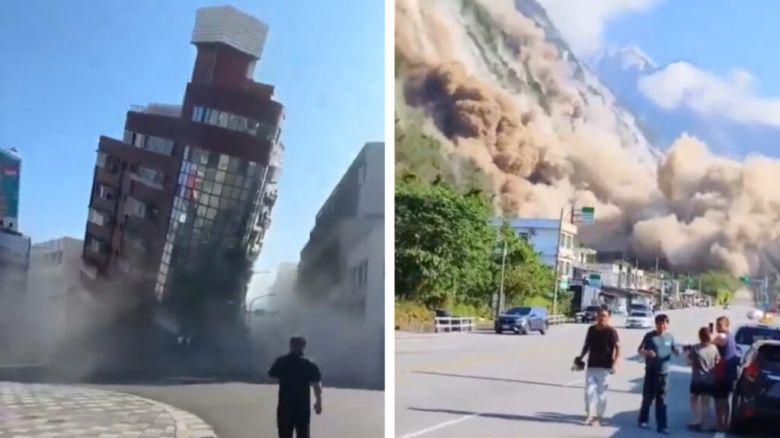 Un fuerte terremoto sacudió Taiwán, buscan sobrevivientes entre los escombros de edificios
