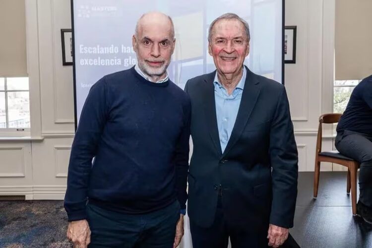 Juan Schiaretti y Horacio Rodríguez Larreta compartieron una disertación en Nueva York