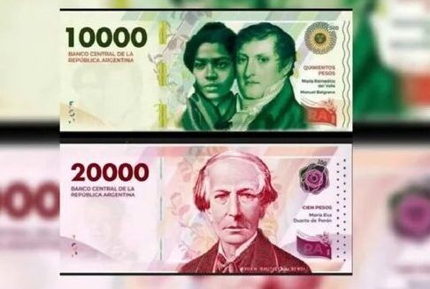 En mayo comienza a circular el billete de 10.000 pesos