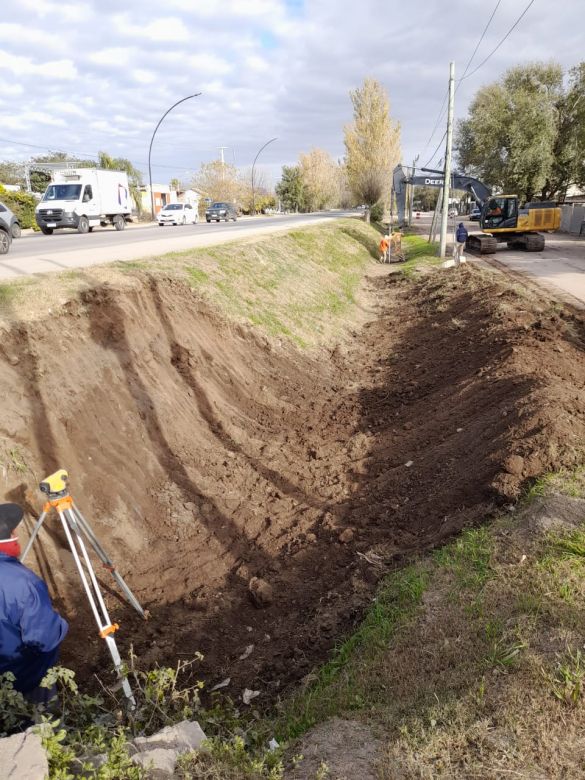 Barrio Las Acacias: avanza el Plan de Desagues a Cielo Abierto