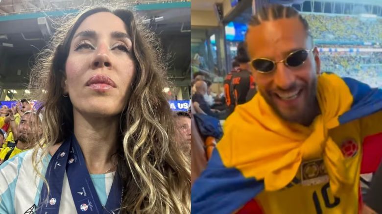 Jimena Barón le gritó de todo a Maluma durante la final de la Copa América