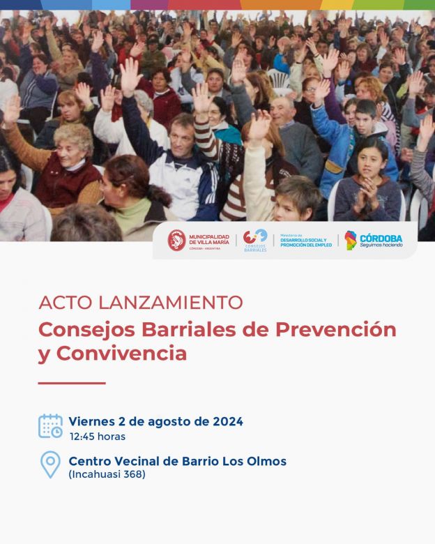 Presentarán los concejos barriales de prevención y convivencia