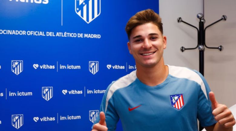 Julián Álvarez fue presentado como refuerzo de Atlético de Madrid