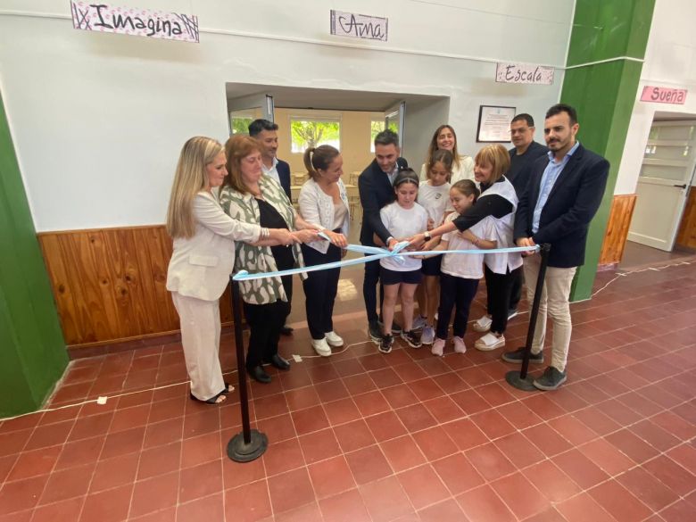 Myrian Prunotto y Verónica Navarro Alegre inauguraron obra en una escuela de Etruria