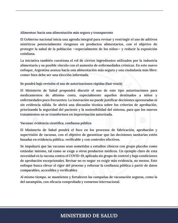 El Gobierno anunció una reforma del sistema sanitario y confirmó la salida de la OMS