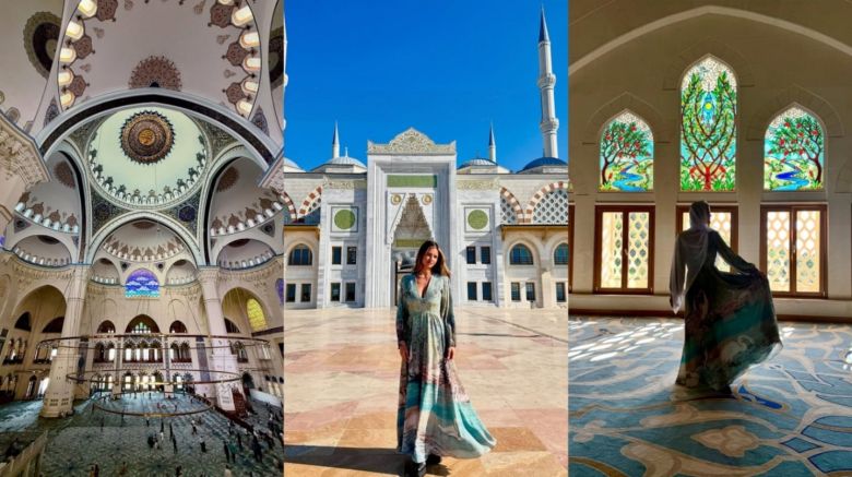 Look especial y visita a una mezquita en Estambul: las fotos del fin de semana de la China Suárez