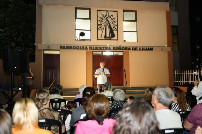 Se inauguró la iluminación externa y el reacondicionamiento de la Parroquia Nuestra Señora de Luján 
