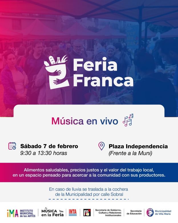 La Feria Franca suma m&uacute;sica en vivo y producci&oacute;n local en Plaza Independencia