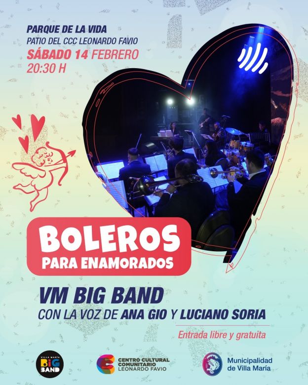 Boleros para enamorados: se presentar&aacute; el 14 de febrero en el Parque de la Vida 