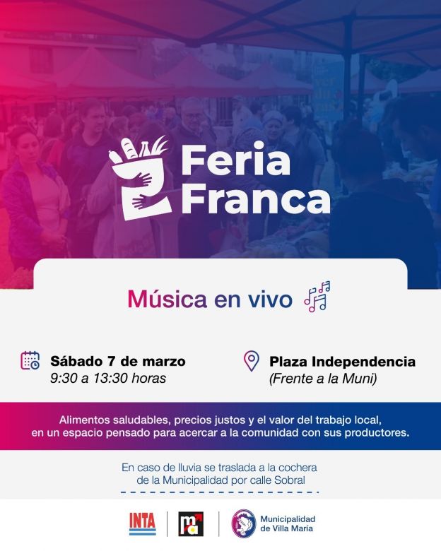 Este s&aacute;bado se realizar&aacute; una nueva edici&oacute;n de la Feria Franca en Plaza Independencia 