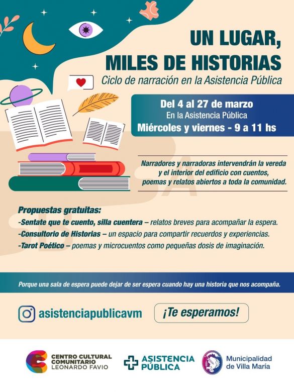 &ldquo;Un lugar, miles de historias": La asistencia p&uacute;blica acompa&ntilde;a a quienes esperan atenci&oacute;n con un ciclo de narraci&oacute;n