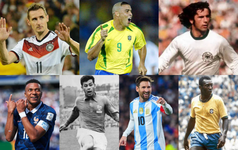 C&oacute;mo est&aacute; la tabla de goleadores de la historia de la Copa del Mundo