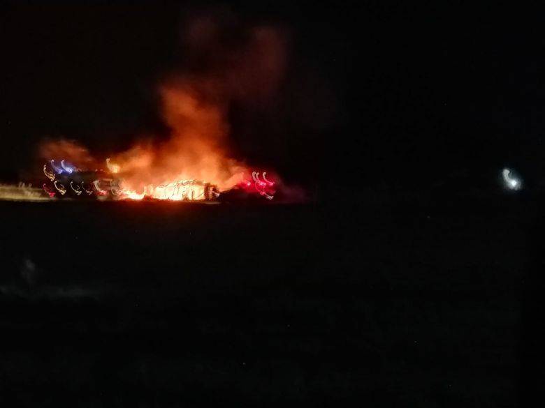 Se incendió una vivienda en Villa Nueva 