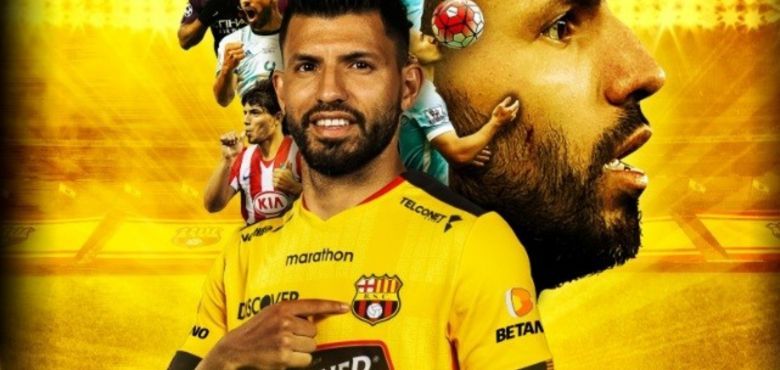 El Kun Agüero vuelve a jugar al fútbol en Barcelona de Ecuador