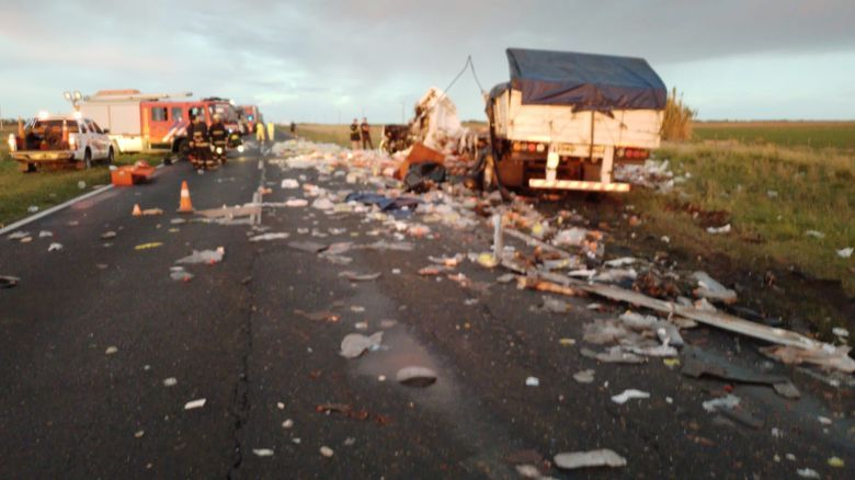Choque frontal en Vicuña Mackenna: dos camioneros fallecieron 