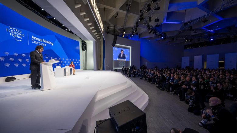 Davos: Milei defendió en su discurso a las políticas de mercado y el capitalismo