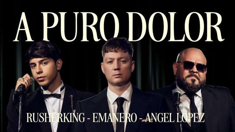 Emanero se juntó con Rusherking y Ángel López para hacer una nueva versión de “A puro dolor”
