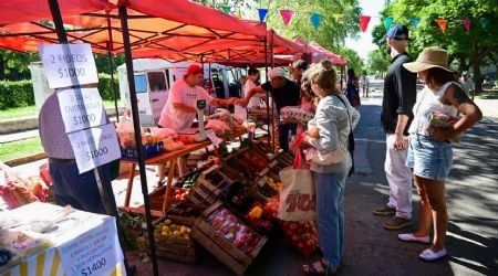 Ahora: Se realiza la Feria Franca en plaza Independencia